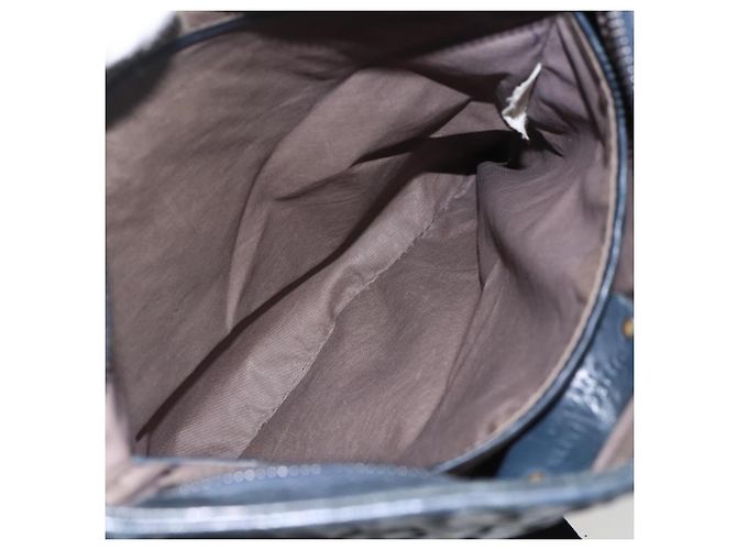Autre Marque Borsa a Spalla in Pelle Intrecciato Bottega Veneta Navy Auth ka844 Blu navy - vista 20