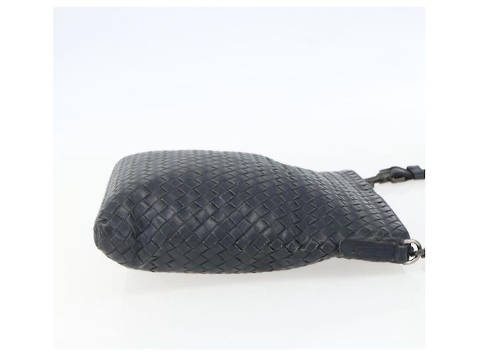Autre Marque Borsa a Spalla in Pelle Intrecciato Bottega Veneta Navy Auth ka844 Blu navy - vista 4