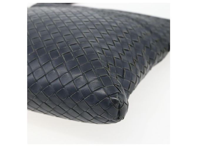Autre Marque Borsa a Spalla in Pelle Intrecciato Bottega Veneta Navy Auth ka844 Blu navy - vista 9