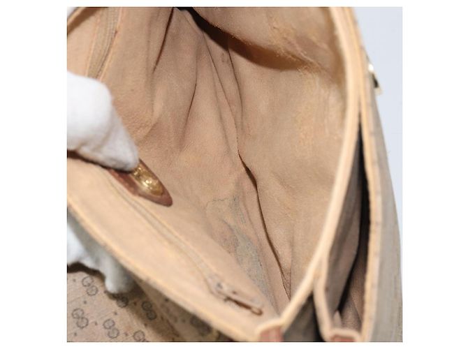 GUCCI Micro GG Supreme Schultertasche PVC Beige Gold 007 92 5548 Auth 156790 Golden - Ansicht 10
