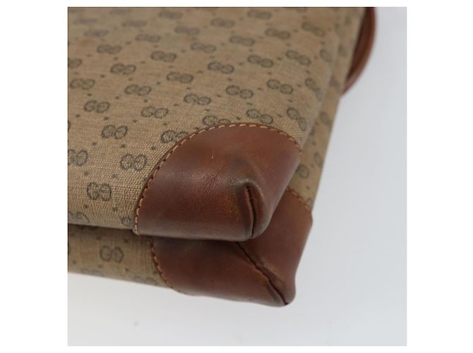 GUCCI Micro GG Supreme Schultertasche PVC Beige Gold 007 92 5548 Auth 156790 Golden - Ansicht 15