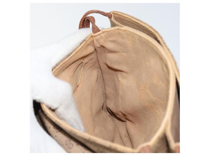 GUCCI Micro GG Supreme Schultertasche PVC Beige Gold 007 92 5548 Auth 156790 Golden - Ansicht 20