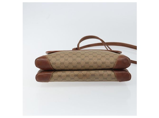 GUCCI Micro GG Supreme Schultertasche PVC Beige Gold 007 92 5548 Auth 156790 Golden - Ansicht 5