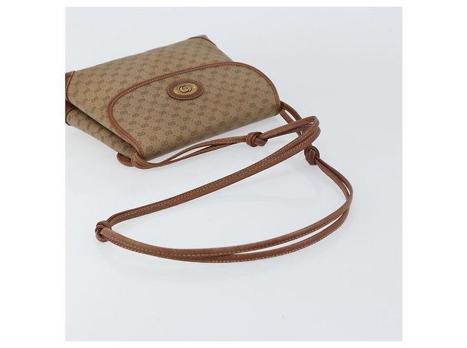 GUCCI Micro GG Supreme Schultertasche PVC Beige Gold 007 92 5548 Auth 156790 Golden - Ansicht 7