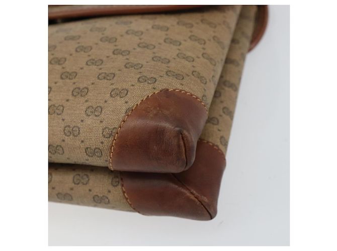 GUCCI Micro GG Supreme Schultertasche PVC Beige Gold 007 92 5548 Auth 156790 Golden - Ansicht 9