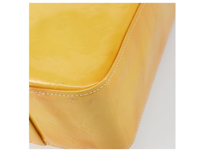 LOUIS VUITTON Borsa Tote Columbus Monogram Vernis Giallo Lime M91047 Auth ep12233 D'oro - vista 15