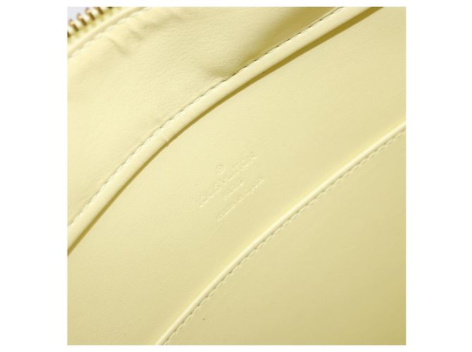 LOUIS VUITTON Borsa Tote Columbus Monogram Vernis Giallo Lime M91047 Auth ep12233 D'oro - vista 17