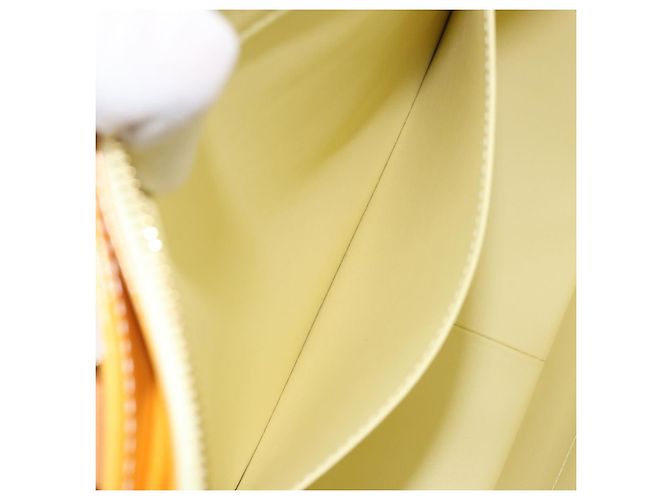 LOUIS VUITTON Borsa Tote Columbus Monogram Vernis Giallo Lime M91047 Auth ep12233 D'oro - vista 21