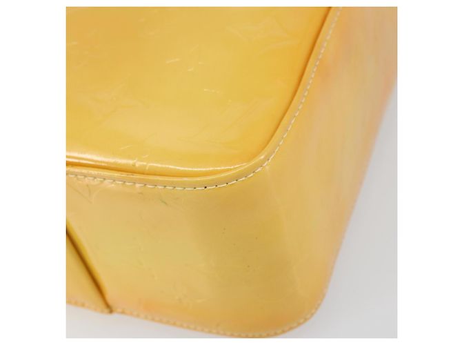LOUIS VUITTON Borsa Tote Columbus Monogram Vernis Giallo Lime M91047 Auth ep12233 D'oro - vista 9