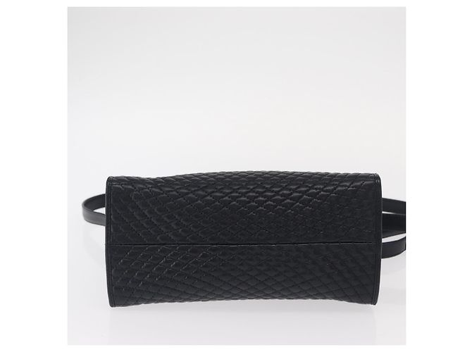 BALLY Borsa a Spalla in Pelle 2 in 1 Blu Navy Oro Auth 156489 D'oro - vista 5
