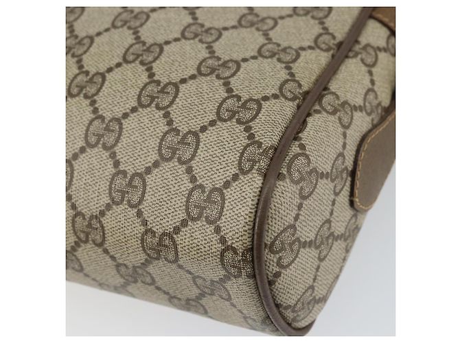 Borsa Sherry Line GG Supreme Web di GUCCI in PVC beige e oro 56 02 088 Auth ep12386 D'oro - vista 15