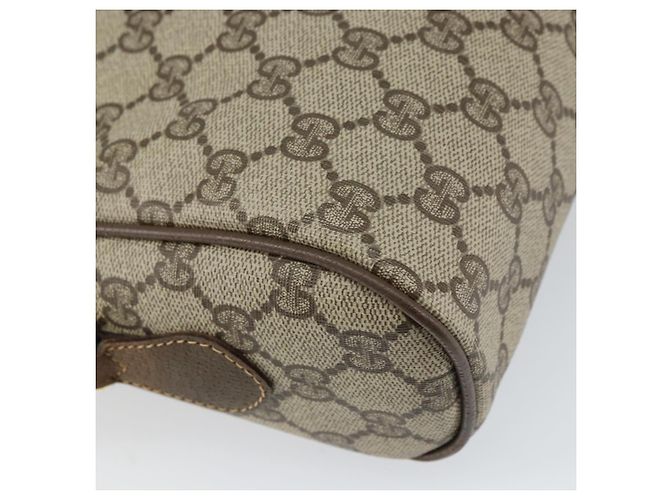 Borsa Sherry Line GG Supreme Web di GUCCI in PVC beige e oro 56 02 088 Auth ep12386 D'oro - vista 16