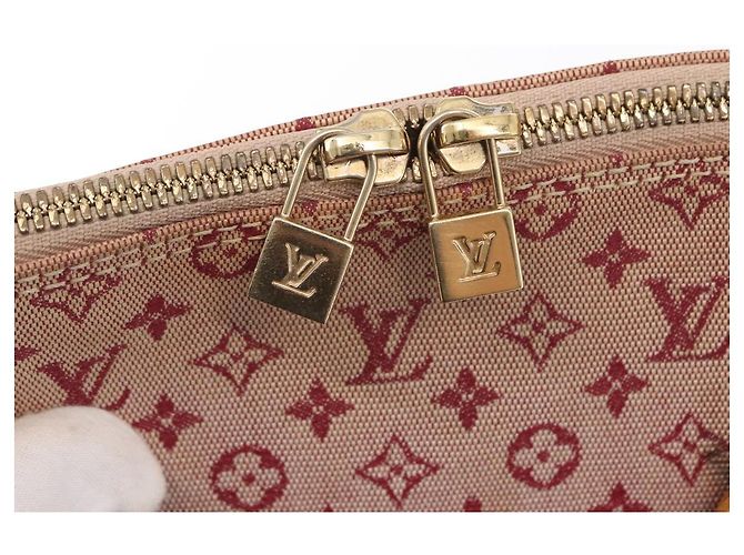 LOUIS VUITTON Borsa a Mano Mini Alma Haut Monogramma Rossa M92204 LV Auth 156384 Rosso - vista 10