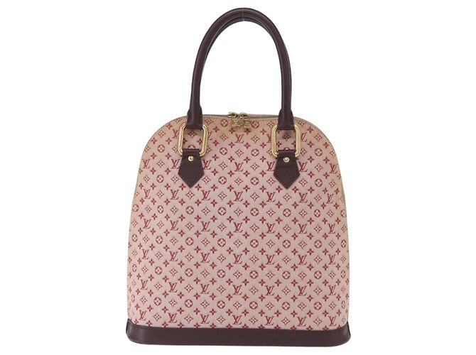 LOUIS VUITTON Borsa a Mano Mini Alma Haut Monogramma Rossa M92204 LV Auth 156384 Rosso - vista 13