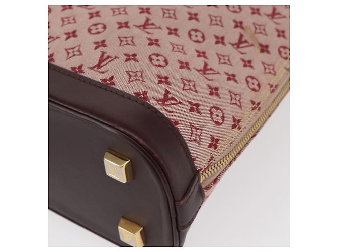 LOUIS VUITTON Borsa a Mano Mini Alma Haut Monogramma Rossa M92204 LV Auth 156384 Rosso - vista 15