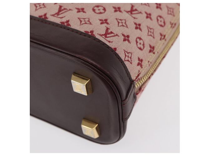 LOUIS VUITTON Borsa a Mano Mini Alma Haut Monogramma Rossa M92204 LV Auth 156384 Rosso - vista 17