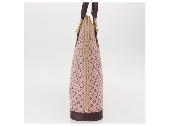 LOUIS VUITTON Borsa a Mano Mini Alma Haut Monogramma Rossa M92204 LV Auth 156384 Rosso - vista 4