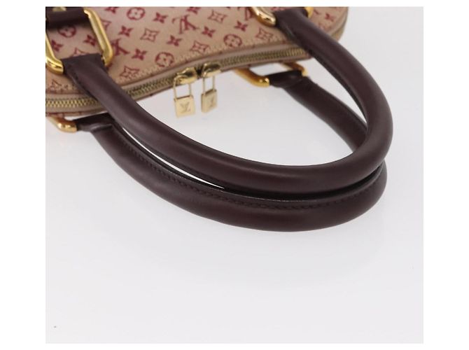 LOUIS VUITTON Borsa a Mano Mini Alma Haut Monogramma Rossa M92204 LV Auth 156384 Rosso - vista 7