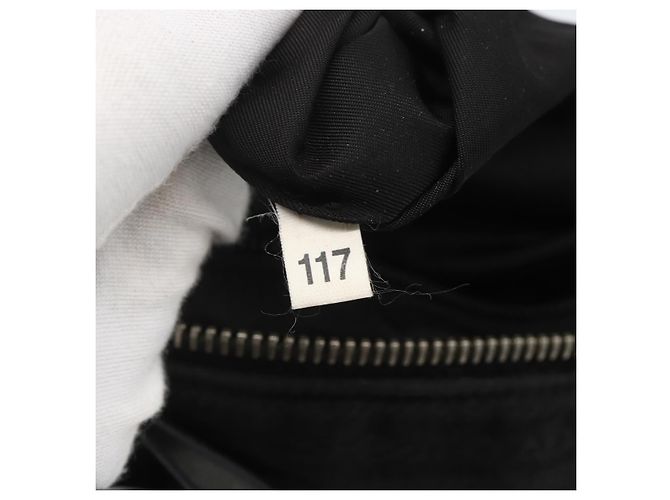 PRADA Handtasche Nylon 2-Wege Schwarz Silber Authentisch BA9174 - Ansicht 12