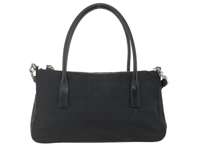 PRADA Handtasche Nylon 2-Wege Schwarz Silber Authentisch BA9174 - Ansicht 13