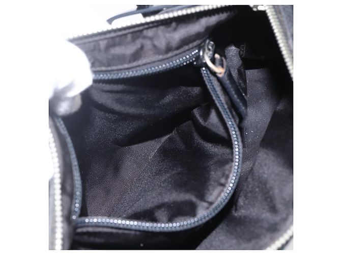PRADA Handtasche Nylon 2-Wege Schwarz Silber Authentisch BA9174 - Ansicht 23