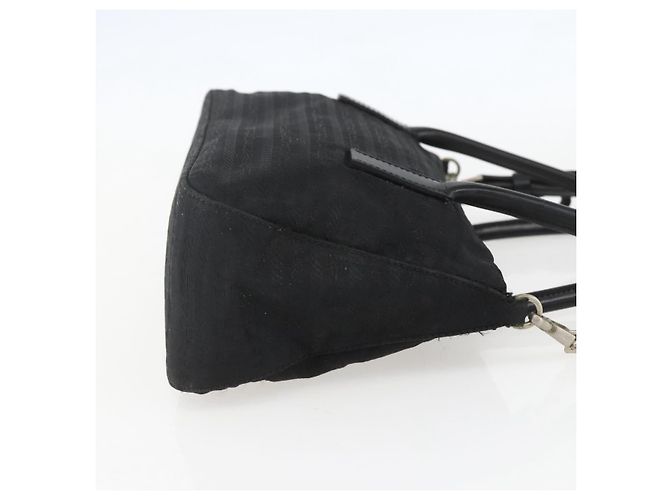 PRADA Handtasche Nylon 2-Wege Schwarz Silber Authentisch BA9174 - Ansicht 4