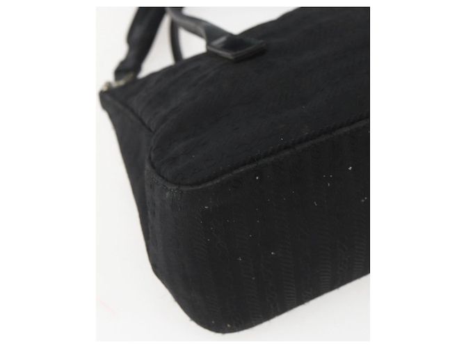 PRADA Handtasche Nylon 2-Wege Schwarz Silber Authentisch BA9174 - Ansicht 9
