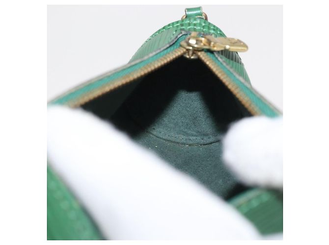 POCHETTE SOUFFLOT EPI LOUIS VUITTON VERDE LV Auth 156539 - vista 21