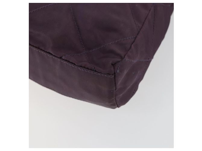 PRADA Borsa a Spalla con Catena Nylon Viola Oro Auth 155418 D'oro Porpora - vista 15