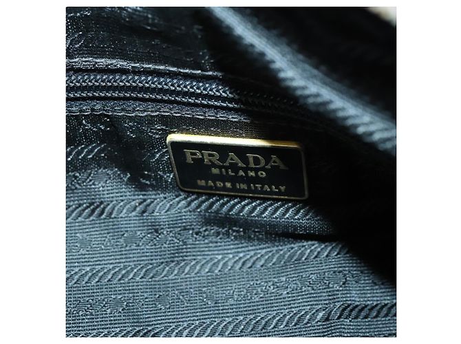 PRADA Borsa a Spalla con Catena Nylon Viola Oro Auth 155418 D'oro Porpora - vista 20
