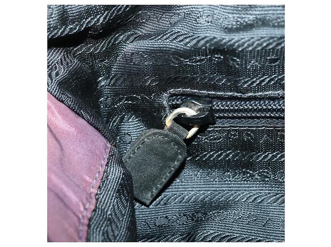 PRADA Borsa a Spalla con Catena Nylon Viola Oro Auth 155418 D'oro Porpora - vista 21