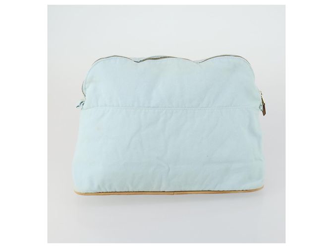 Hermès Pochette Bolide HERMES in tela 3 pezzi Azzurro Chiaro Rosa Auth 156298 Blu chiaro - vista 10
