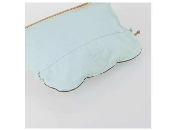 Hermès Pochette Bolide HERMES in tela 3 pezzi Azzurro Chiaro Rosa Auth 156298 Blu chiaro - vista 12