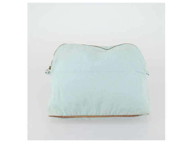 Hermès Pochette Bolide HERMES in tela 3 pezzi Azzurro Chiaro Rosa Auth 156298 Blu chiaro - vista 15