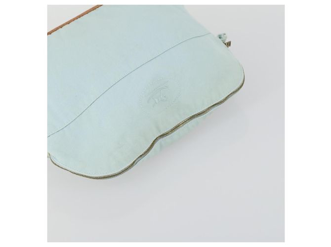 Hermès Pochette Bolide HERMES in tela 3 pezzi Azzurro Chiaro Rosa Auth 156298 Blu chiaro - vista 18