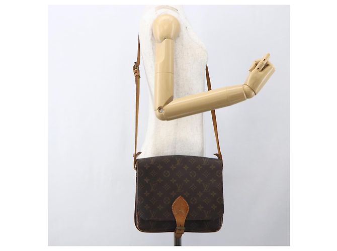 LOUIS VUITTON Borsa a Spalla Monogram Cartouchiere GM M51252 LV Auth ka917 Monogramma - vista 23