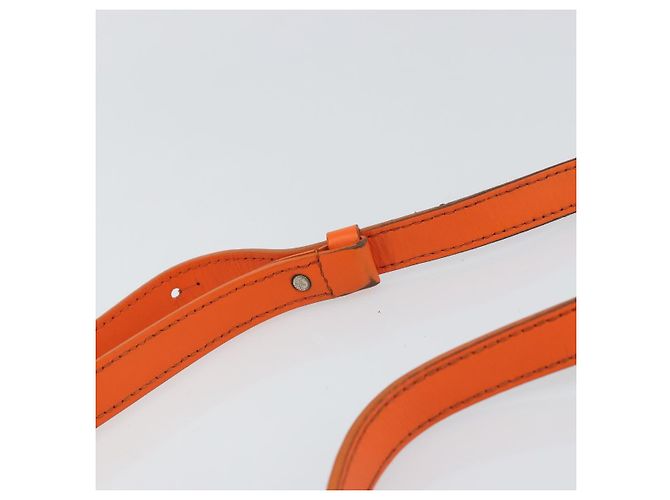 LOUIS VUITTON Taurillon Clemence Steamer Bolsa Cartera Usable Naranja Auth 156540 - vista 14
