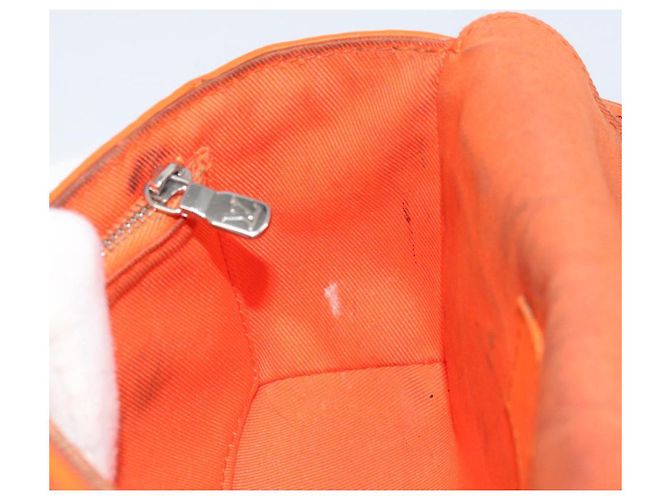 LOUIS VUITTON Taurillon Clemence Steamer Bolsa Cartera Usable Naranja Auth 156540 - vista 20