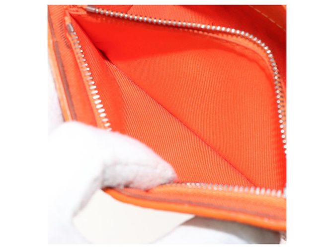 LOUIS VUITTON Taurillon Clemence Steamer Bolsa Cartera Usable Naranja Auth 156540 - vista 22