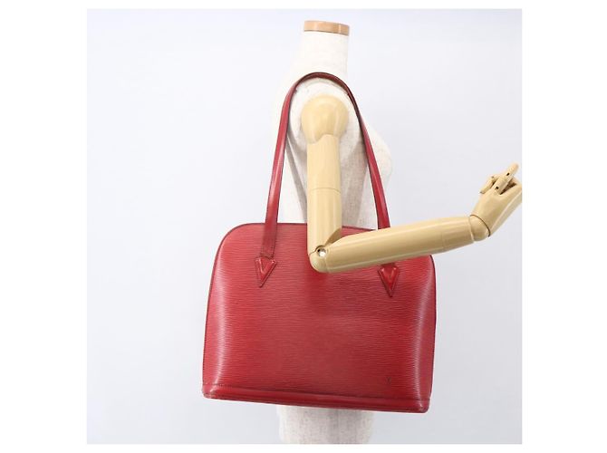 LOUIS VUITTON Borsa a Spalla Epi Lussac Rossa M52287 LV Auth 159706 Rosso - vista 25