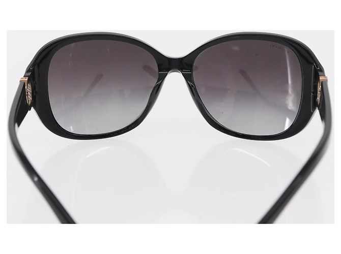 Bulgari Gafas de sol BVLGARI de plástico negras Auth 156146 Negro - vista 3