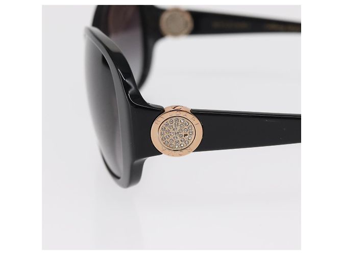 Bulgari Gafas de sol BVLGARI de plástico negras Auth 156146 Negro - vista 8