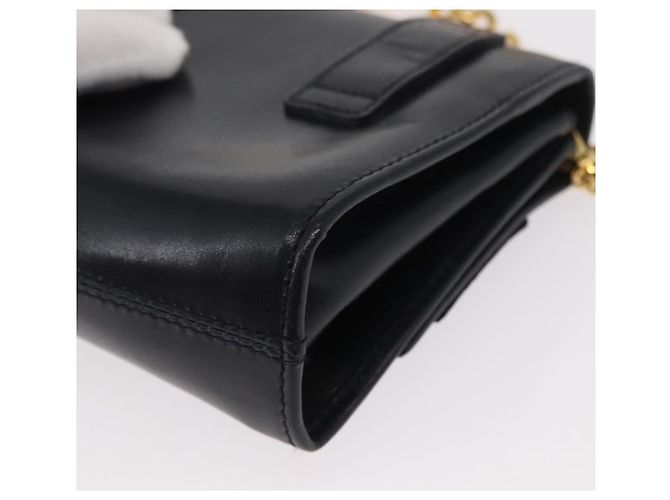 Borsa a Spalla Salvatore Ferragamo in Pelle Blu Navy Oro Auth 156321 D'oro - vista 17