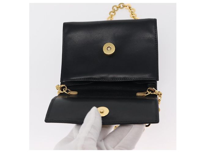 Borsa a Spalla Salvatore Ferragamo in Pelle Blu Navy Oro Auth 156321 D'oro - vista 9