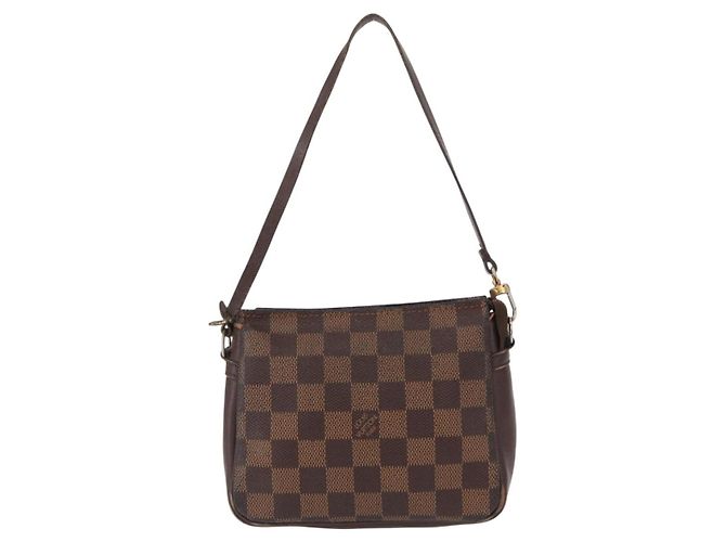 LOUIS VUITTON Pochette per Trucco Damier Ebene N51982 LV Auth 156698 - vista 13