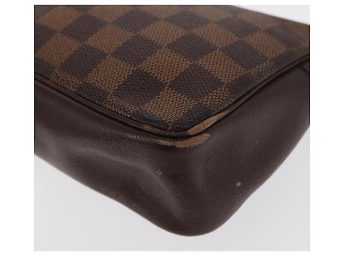 LOUIS VUITTON Pochette per Trucco Damier Ebene N51982 LV Auth 156698 - vista 17