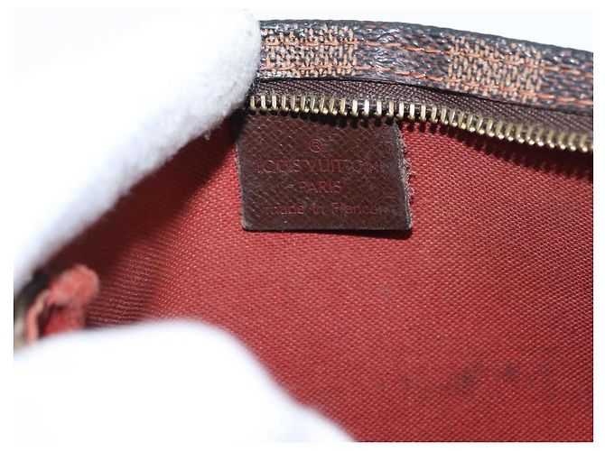 LOUIS VUITTON Pochette per Trucco Damier Ebene N51982 LV Auth 156698 - vista 18