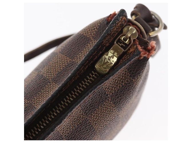 LOUIS VUITTON Pochette per Trucco Damier Ebene N51982 LV Auth 156698 - vista 9