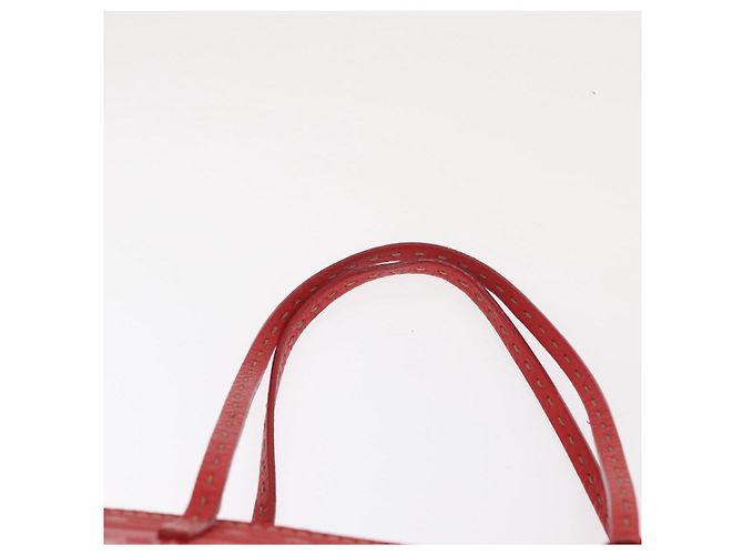 Fendi Borsa Tote Celeria in pelle rossa e oro Auth ka885 Rosso D'oro - vista 14
