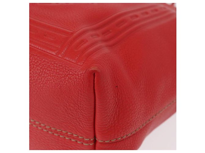 Fendi Borsa Tote Celeria in pelle rossa e oro Auth ka885 Rosso D'oro - vista 15